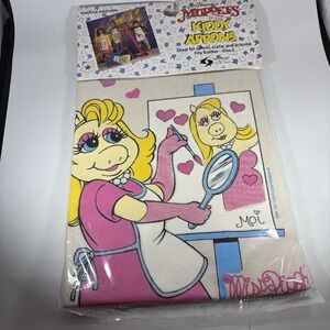 Miss Piggy Kiddy Apron Crafts Jim Henson Muppets NOS Toddler Size 8 1989 Vintage